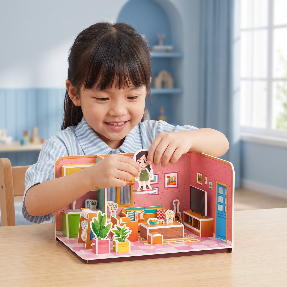 3D DIY Playroom Building Kit – Educational Puzzle & Craft Set