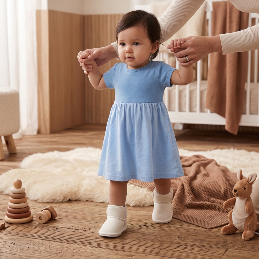 Fleece-Lined Baby Winter Boots with Soft, Non-Slip Soles