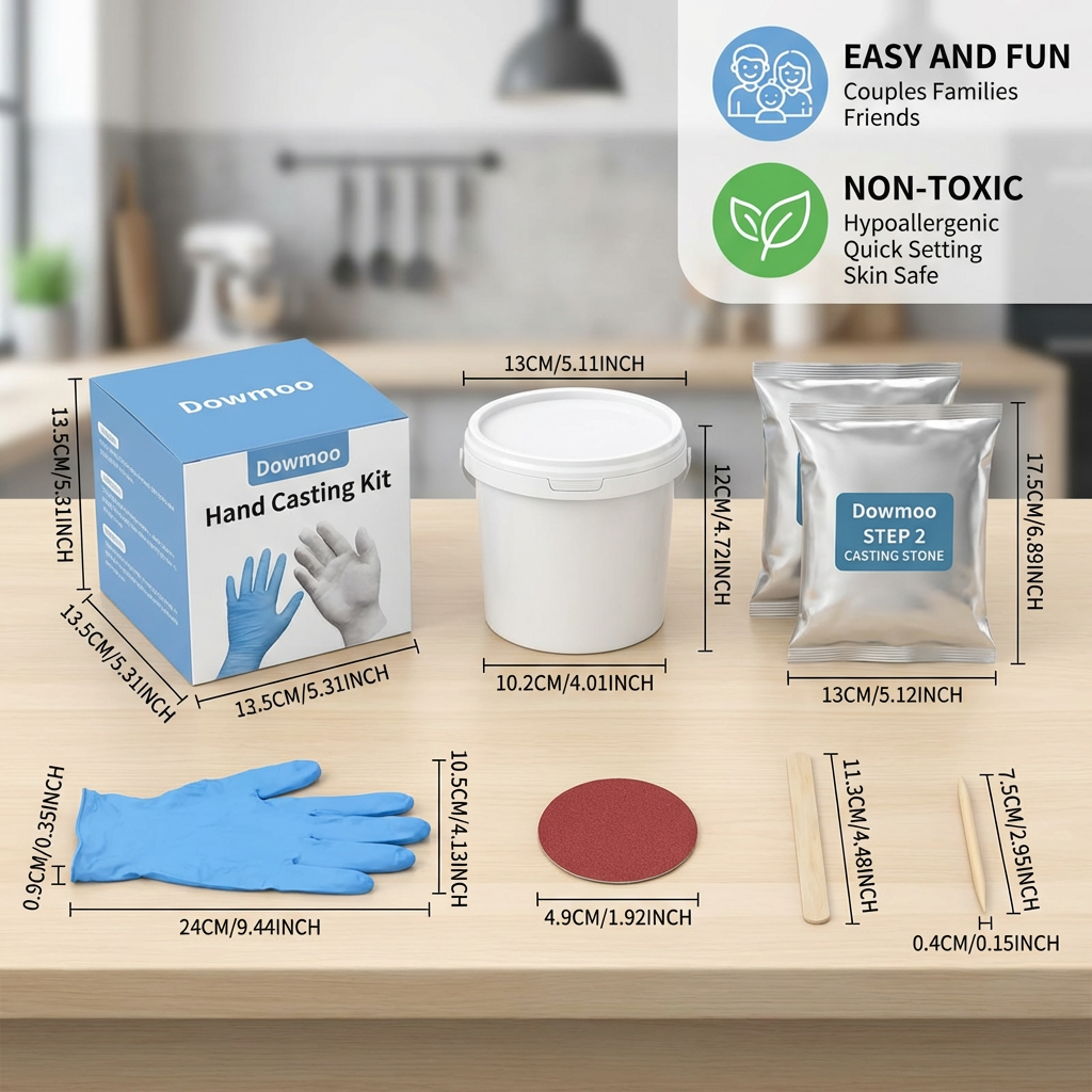 3D Hand Casting Kit for Families & Couples – Family Keepsake Set