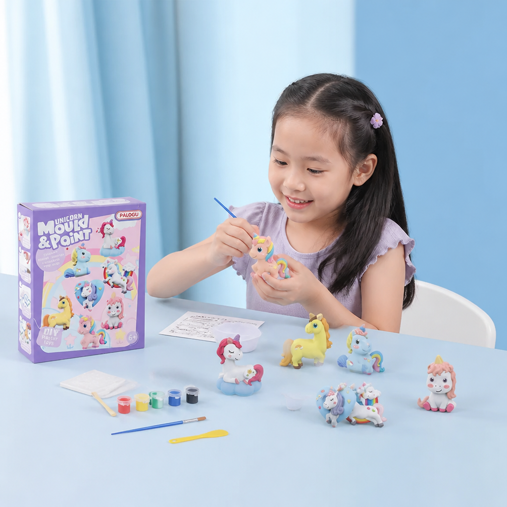 DIY Animal Plaster Painting Kit – Mold, Paint & Create Craft Set for Kids
