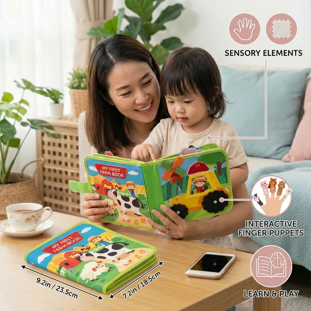 Educational Montessori Farm Story Book