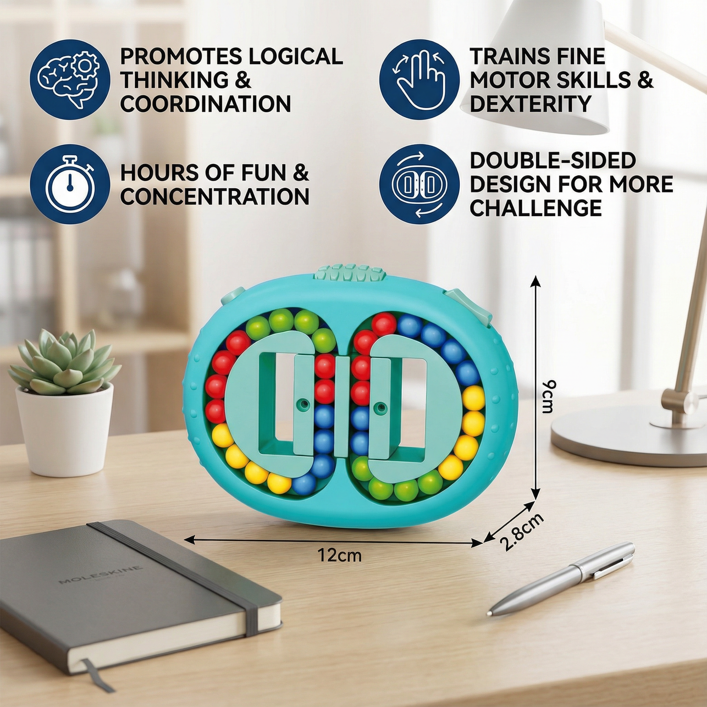 Double-Sided Color Ball Logic Game