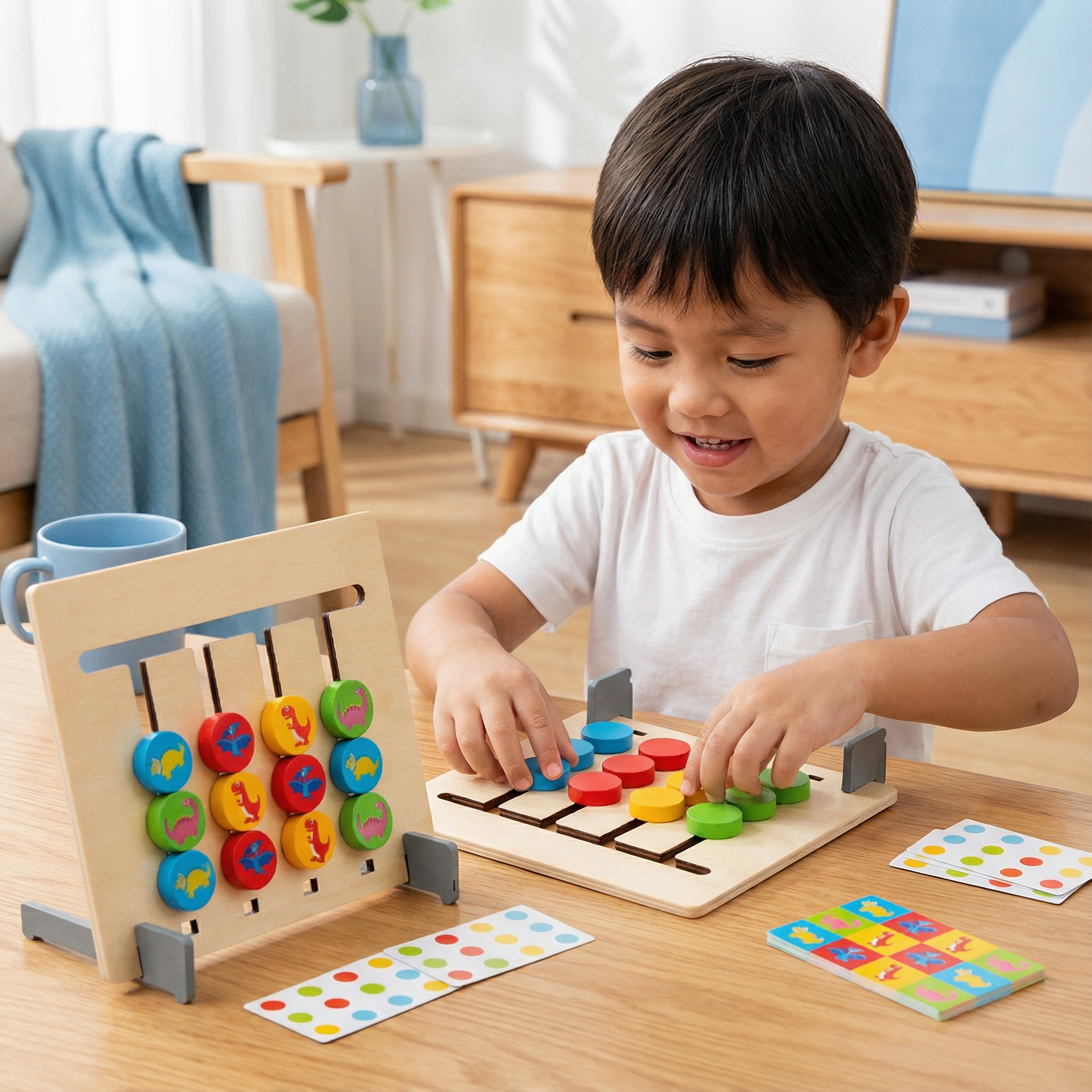 Montessori Color Pattern Matching Wooden Game – Liontots