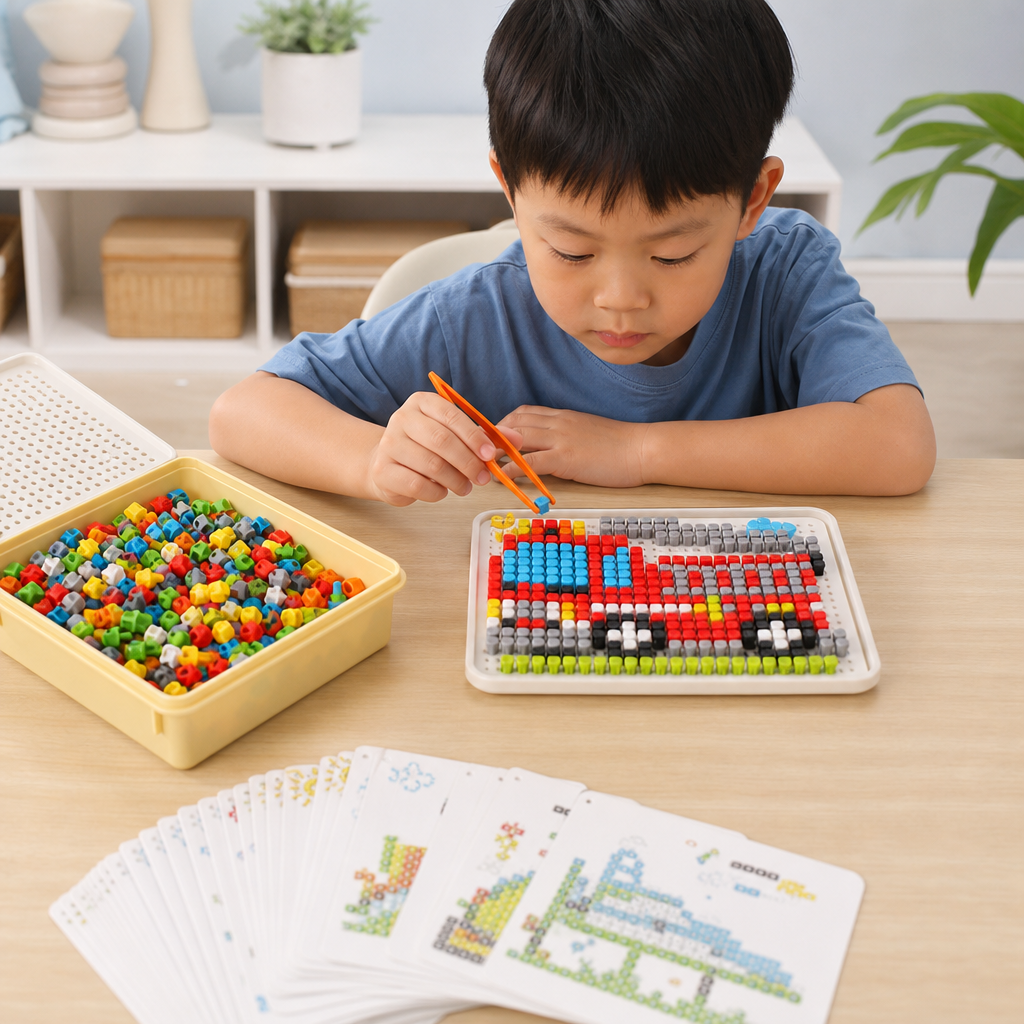 Montessori Learning Peg Mosaic Board