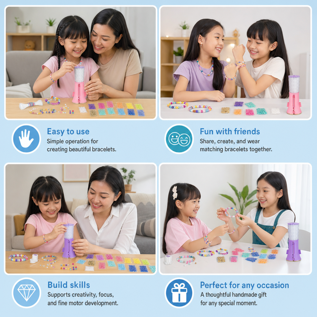 DIY Beaded Bracelet Making Kit for Kids