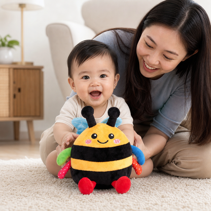 Interactive Musical Tummy Time Bee Plush Toy