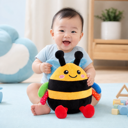 Interactive Musical Tummy Time Bee Plush Toy