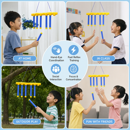 Falling Sticks Reflex Challenge Game – Hand-Eye Coordination Toy