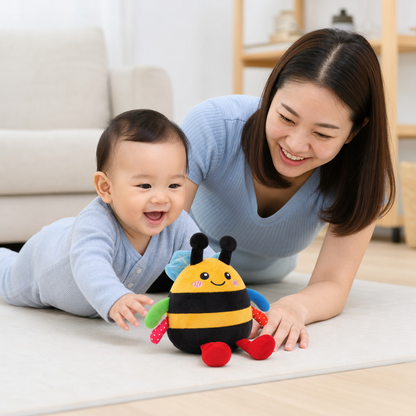 Interactive Musical Tummy Time Bee Plush Toy