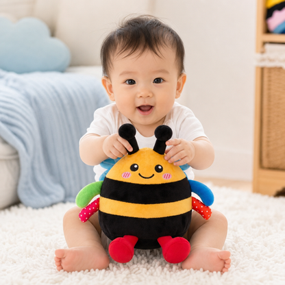 Interactive Musical Tummy Time Bee Plush Toy