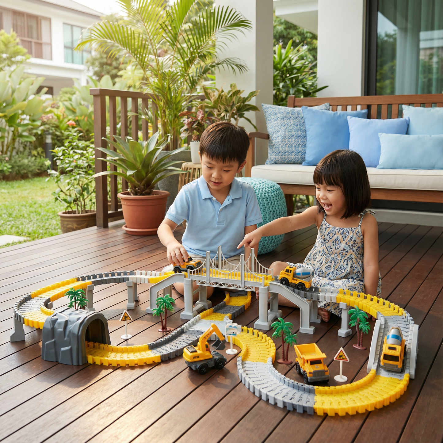 Adventure Race Track with Track Cars