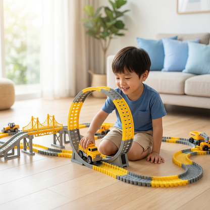 Adventure Race Track with Track Cars