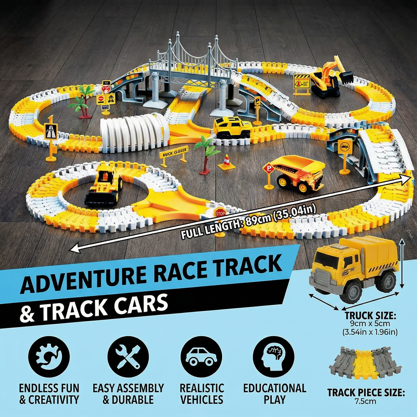 Adventure Race Track with Track Cars