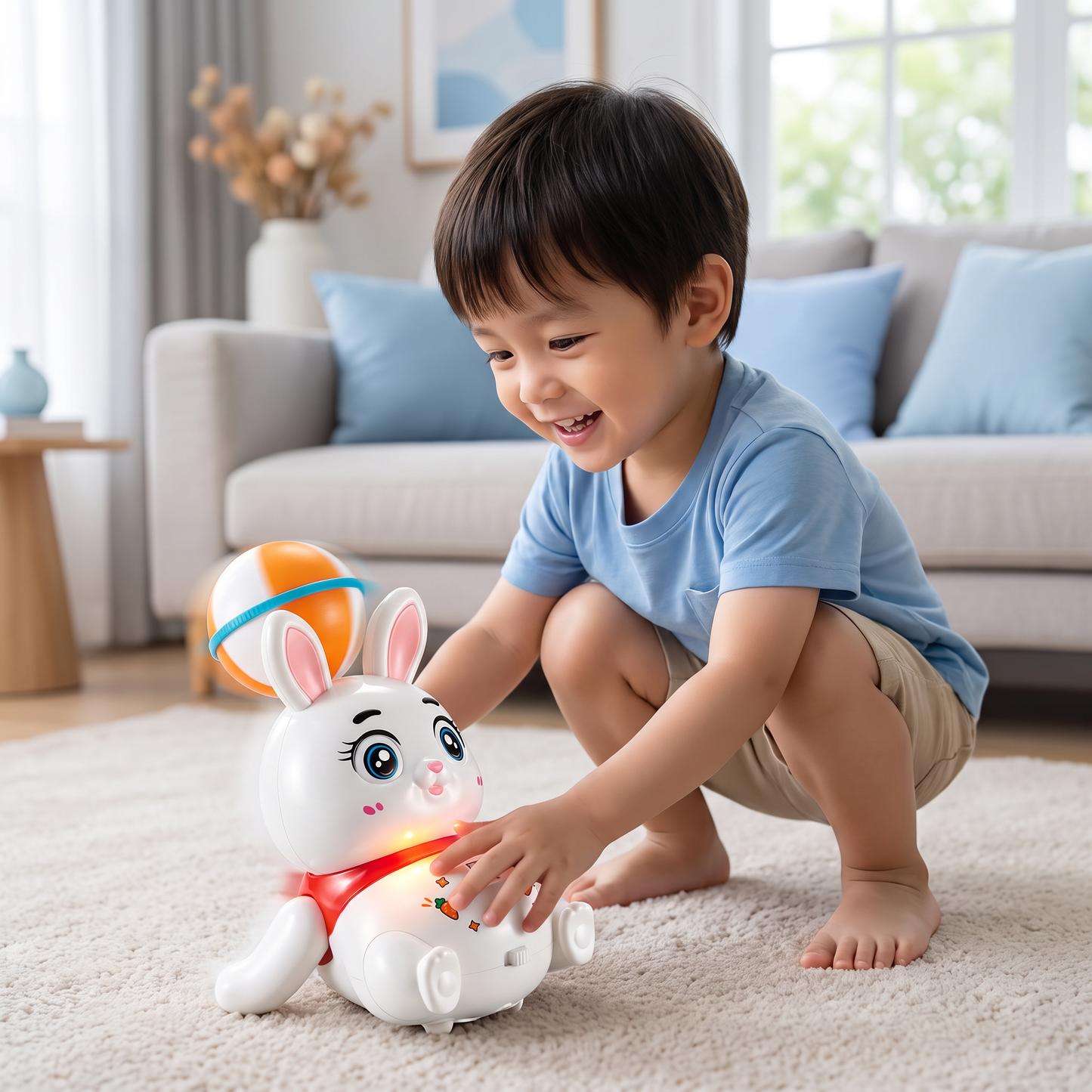 Interactive Dancing Rabbit Toy – Lights, Music & Fun Movement