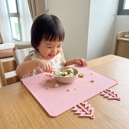 BabySafe Practical & Hygienic Silicone Baby Placemat with Raised Edge