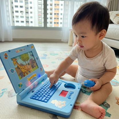 Kids’ Interactive Laptop with Lights, Music & Scrolling Screen