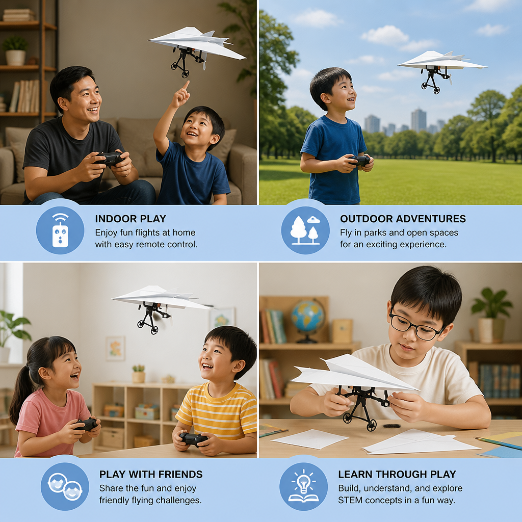 DIY Remote Control Paper Airplane Kit