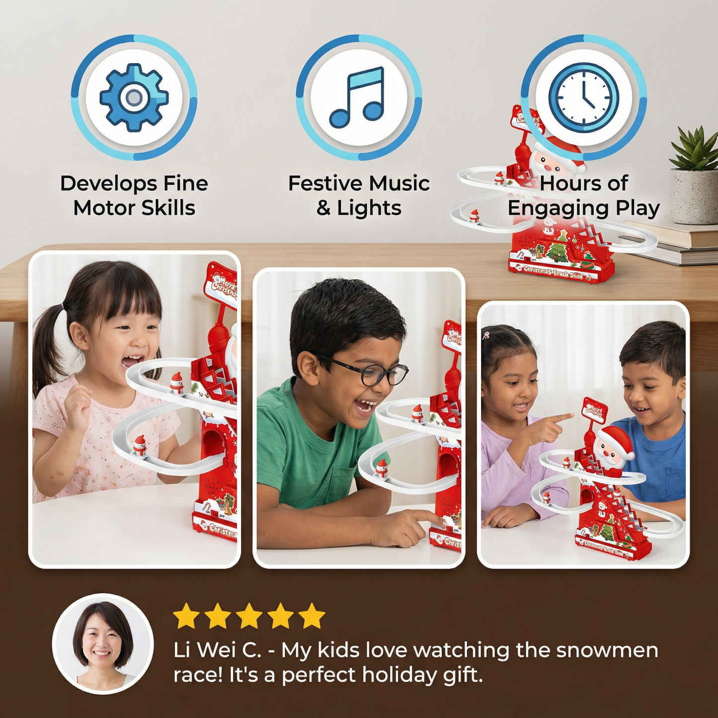 Santa Claus Roller Coaster Fun