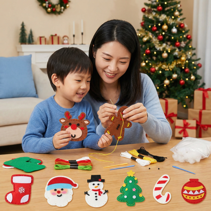 Safe Felt Christmas Set for DIY Sewing