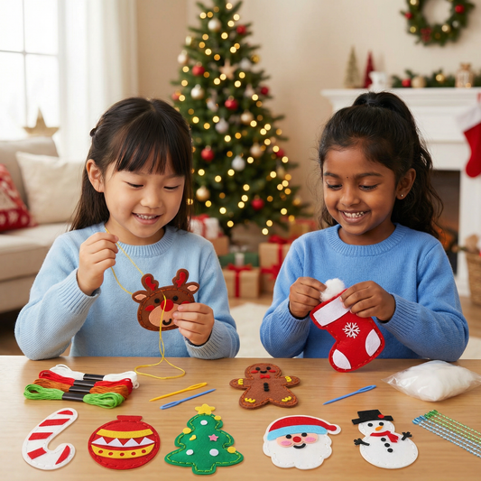 Safe Felt Christmas Set for DIY Sewing