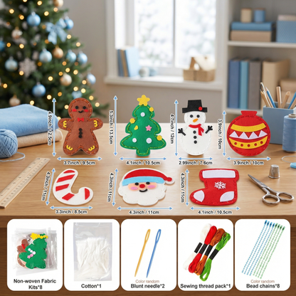 Safe Felt Christmas Set for DIY Sewing
