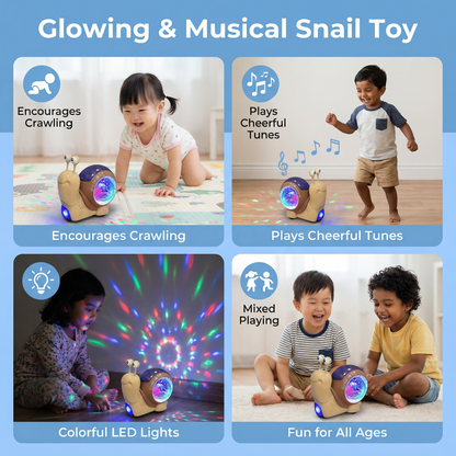 Glowing and Music Playing Snail Crawling Toy