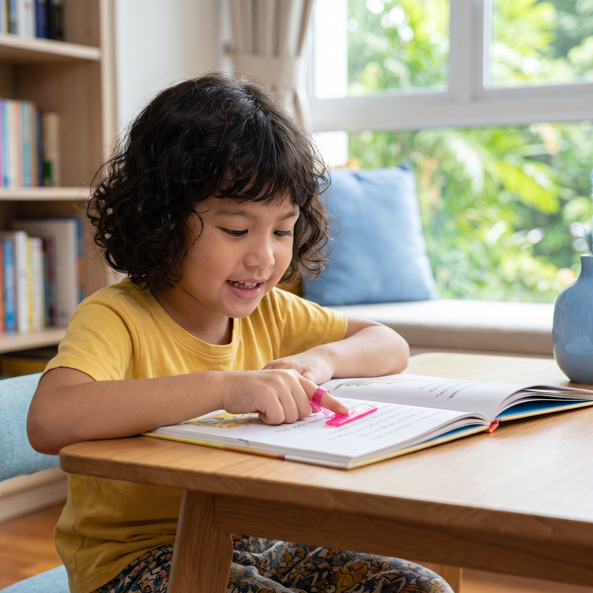 Kids’ Finger Reading Tracker – Translucent Reading Guide