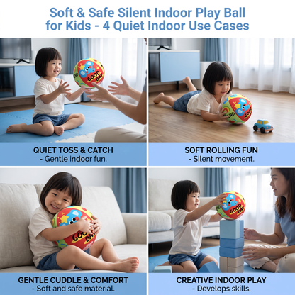 Soft & Safe Silent Indoor Play Ball for Kids