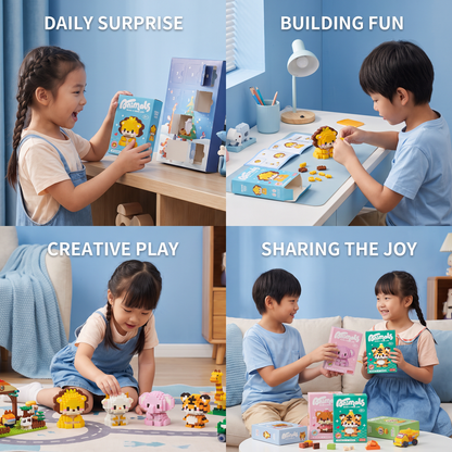 Adorable Animal Building Blocks Advent Calendar for Kids