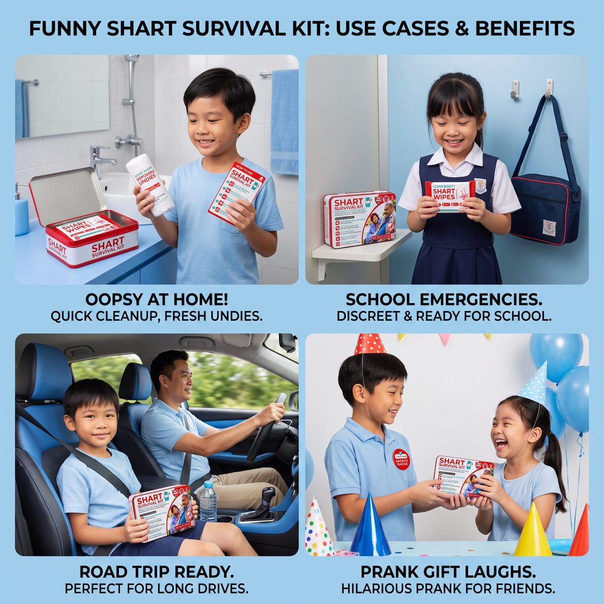 Funny Shart Survival Kit – Ultimate Poop Prank Gift Set