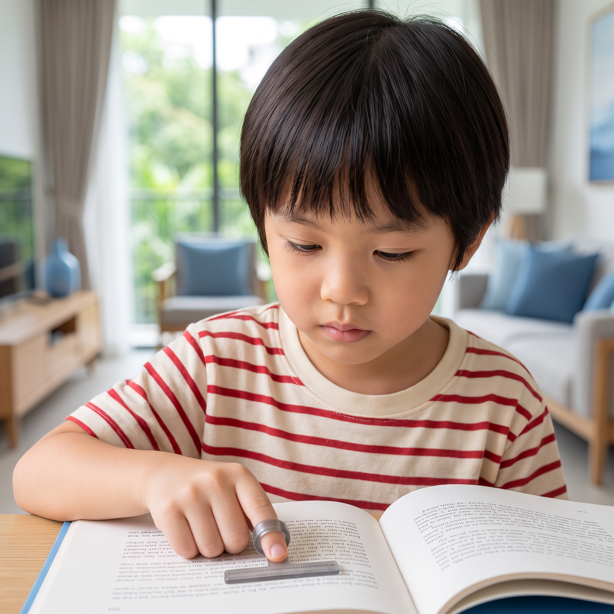 Kids’ Finger Reading Tracker – Translucent Reading Guide
