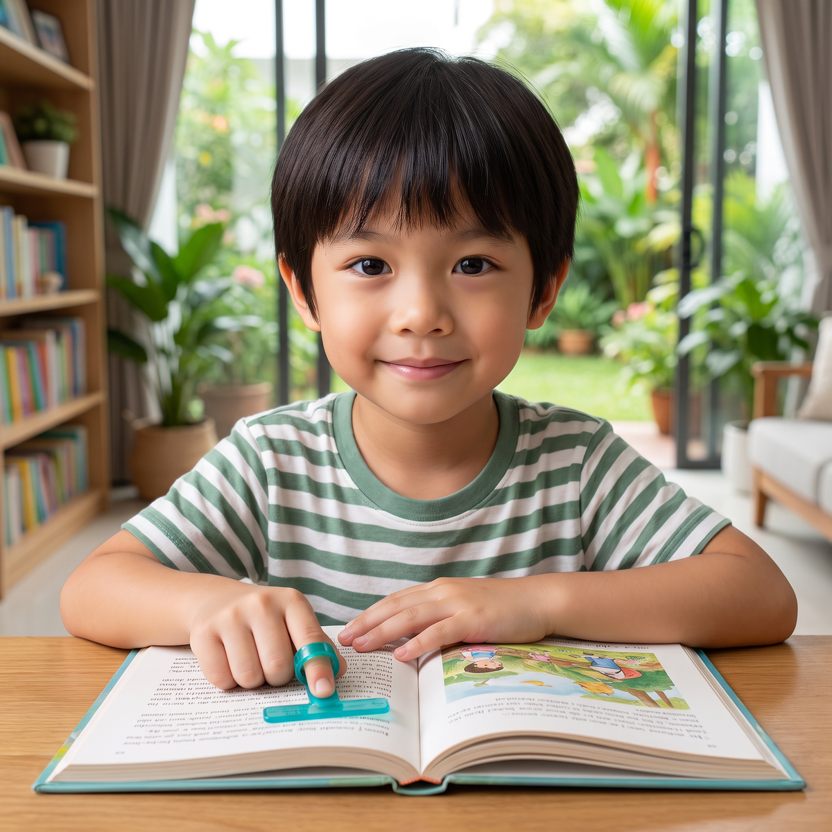 Kids’ Finger Reading Tracker – Translucent Reading Guide