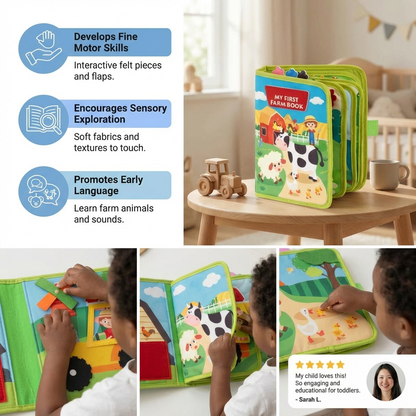 Educational Montessori Farm Story Book