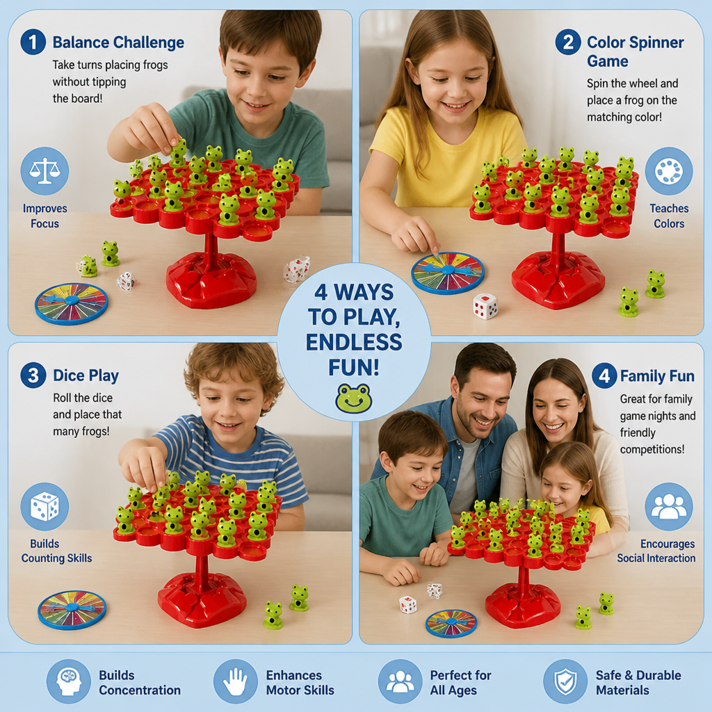 Frog Balance Board – Skill-Building Family Game