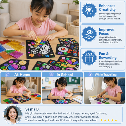 DIY Foil Art Craft Kit for Kids