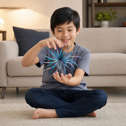 Geometric Spring Fidget Toy – Sensory Stress Relief Sculpture