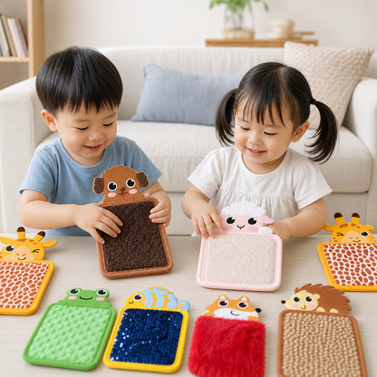 Tactile Animal Cushions (Set of 8)