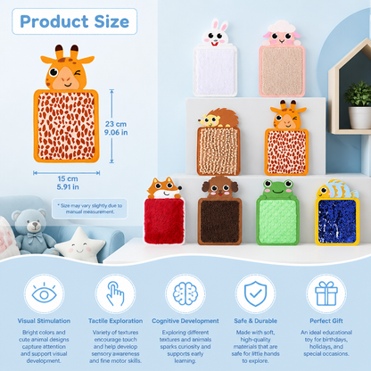 Tactile Animal Cushions (Set of 8)