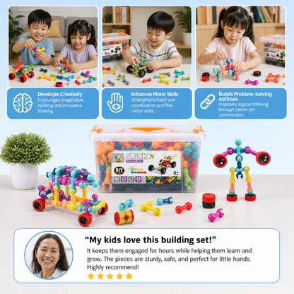 Educational DIY Building Set with Movable Joints