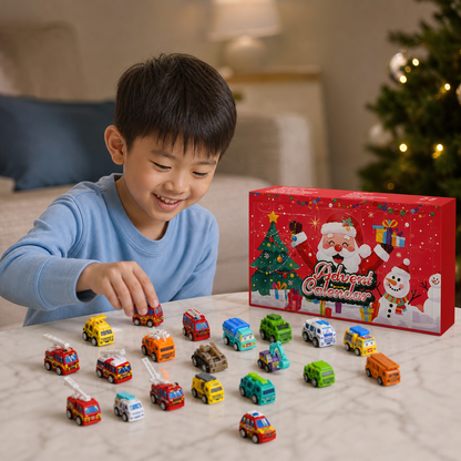 24-Day Cartoon Car Advent Calendar