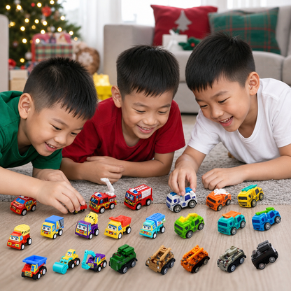 24-Day Cartoon Car Advent Calendar