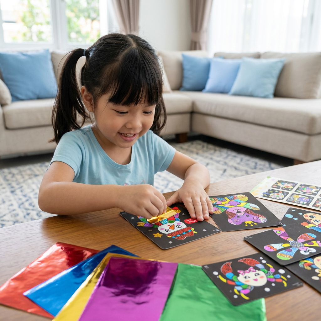DIY Foil Art Craft Kit for Kids