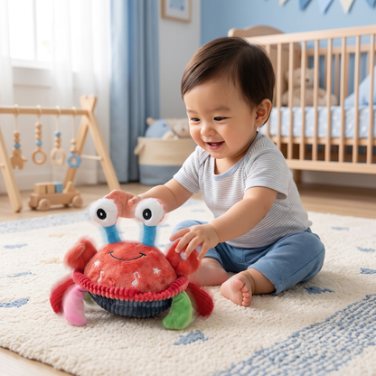 Interactive Musical Crab with Voice Function – Moving Educational Toy for Babies