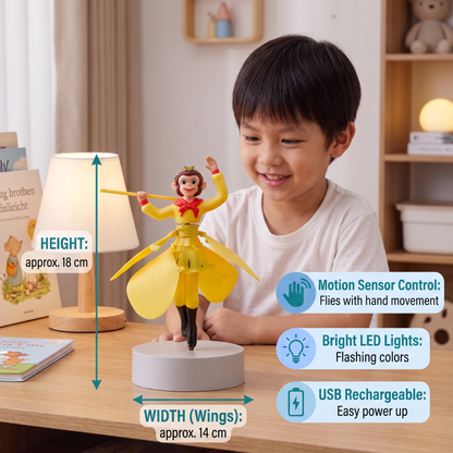 Interactive Flying Monkey Toy with Motion Sensor & LED Lights