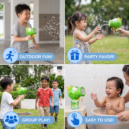 Cute Automatic Bubble Machine – Electric Bubble Blower for Kids