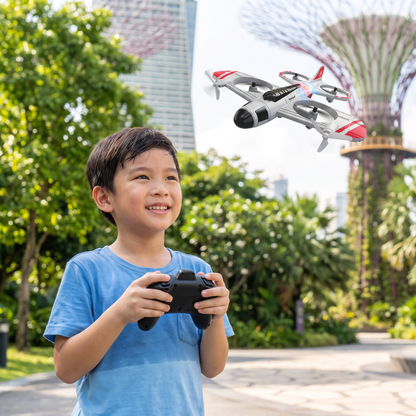 2-in-1 Remote Control Fighter Jet & Drone Toy