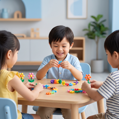 Montessori Plum Blossom Building Block Set