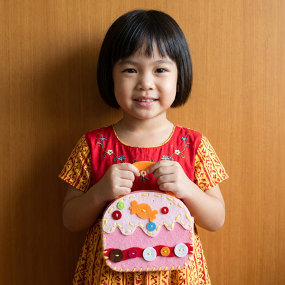 DIY Cute Felt Handbag Sewing Craft Kit for Kids