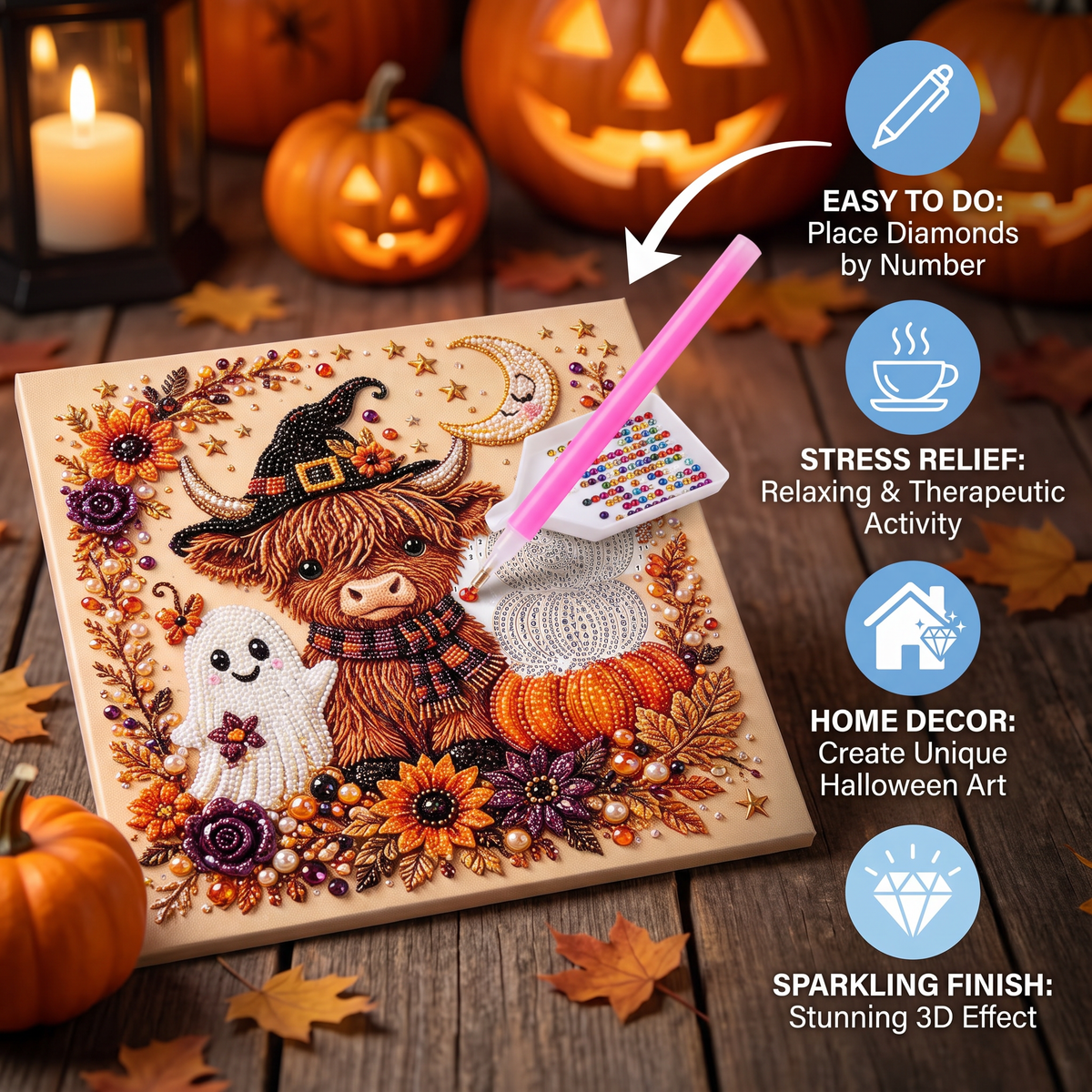 DIY Halloween Diamond Painting Kit