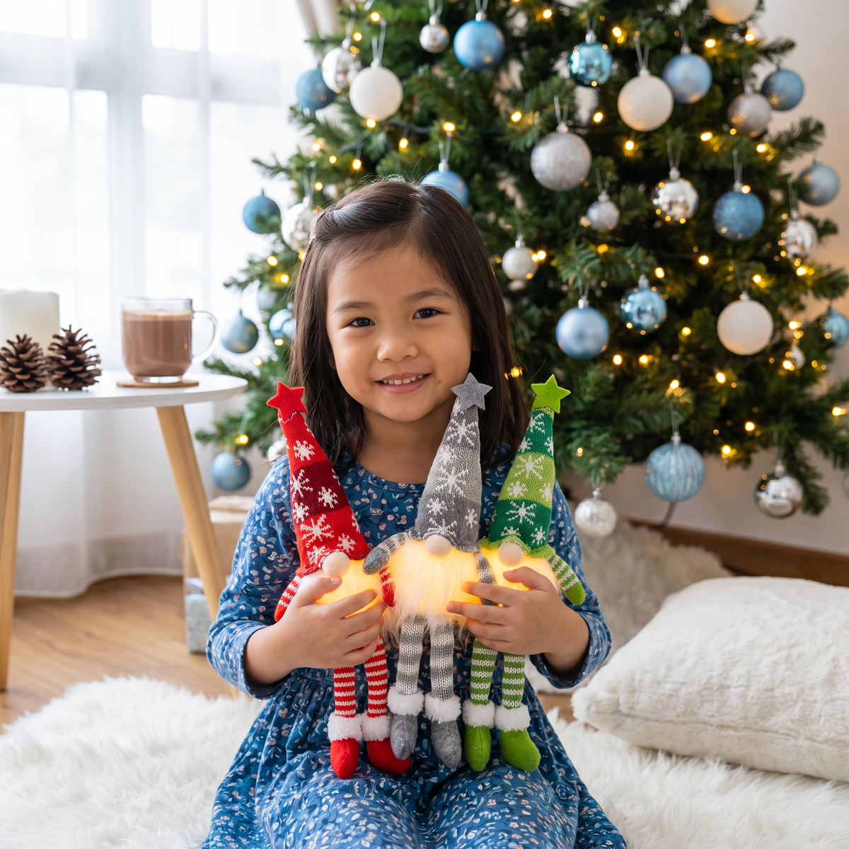 LED Light-Up Christmas Gnome Decorations